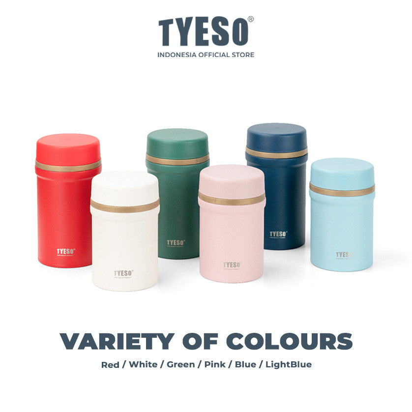 Tyeso Food Jar 450ML Lunch Box SUS 316 Stainless Steel TS-8871 Wadah Tempat Penyimpanan Bekal Makanan Tahan Panas Dan Dingin