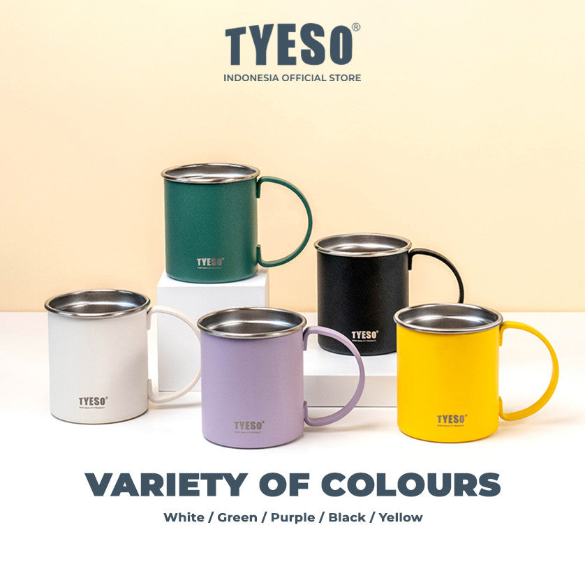 Tyeso Gelas Table Mug 473 mL TS-8845 Tahan Panas & Dingin Stainless Steel Double Vacuum Insulated