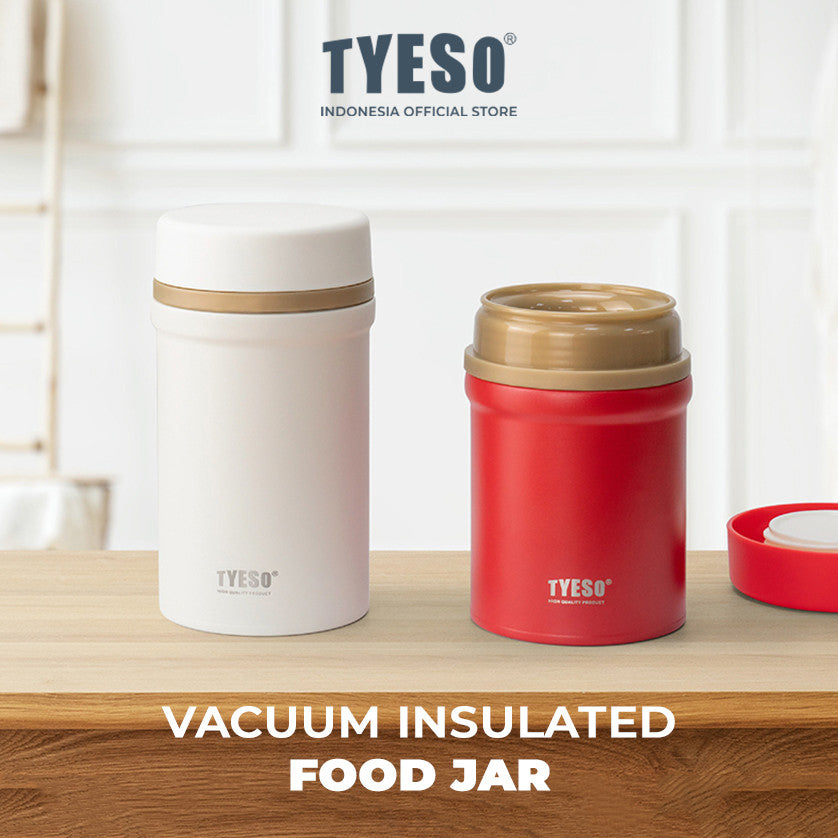 Tyeso Food Jar 450ML Lunch Box SUS 316 Stainless Steel TS-8871 Wadah Tempat Penyimpanan Bekal Makanan Tahan Panas Dan Dingin