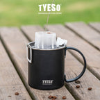 Tyeso Gelas Table Mug 473 mL TS-8845 Tahan Panas & Dingin Stainless Steel Double Vacuum Insulated
