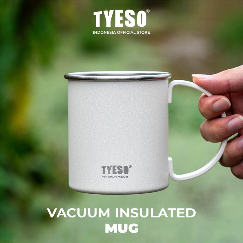 Tyeso Gelas Table Mug 473 mL TS-8845 Tahan Panas & Dingin Stainless Steel Double Vacuum Insulated