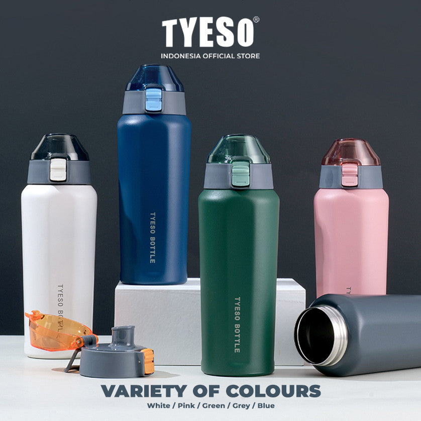 Tyeso Botol Minum 600 mL Square TS 8817 Thermos Cup Portable Stainless Steel BPA FREE 20 Oz