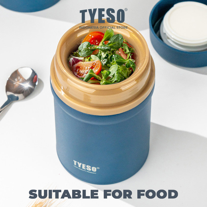 Tyeso Food Jar 450ML Lunch Box SUS 316 Stainless Steel TS-8871 Wadah Tempat Penyimpanan Bekal Makanan Tahan Panas Dan Dingin