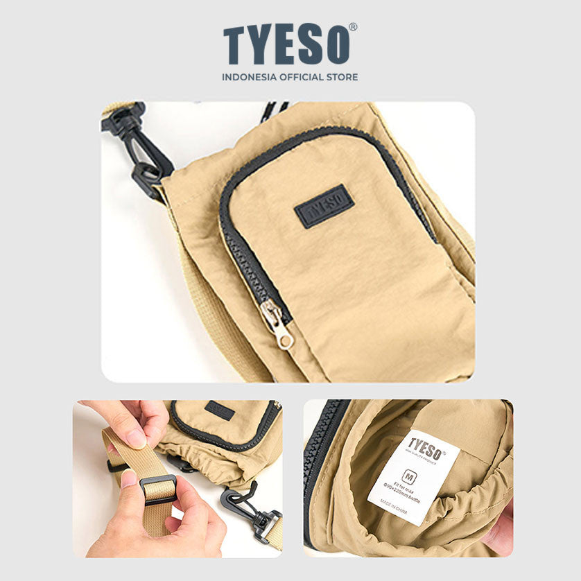 Tyeso Tas Botol Minum Sarung Pembawa Selempang TS-8181 Size M Bottle Pouch Air Minum Olahraga Travel