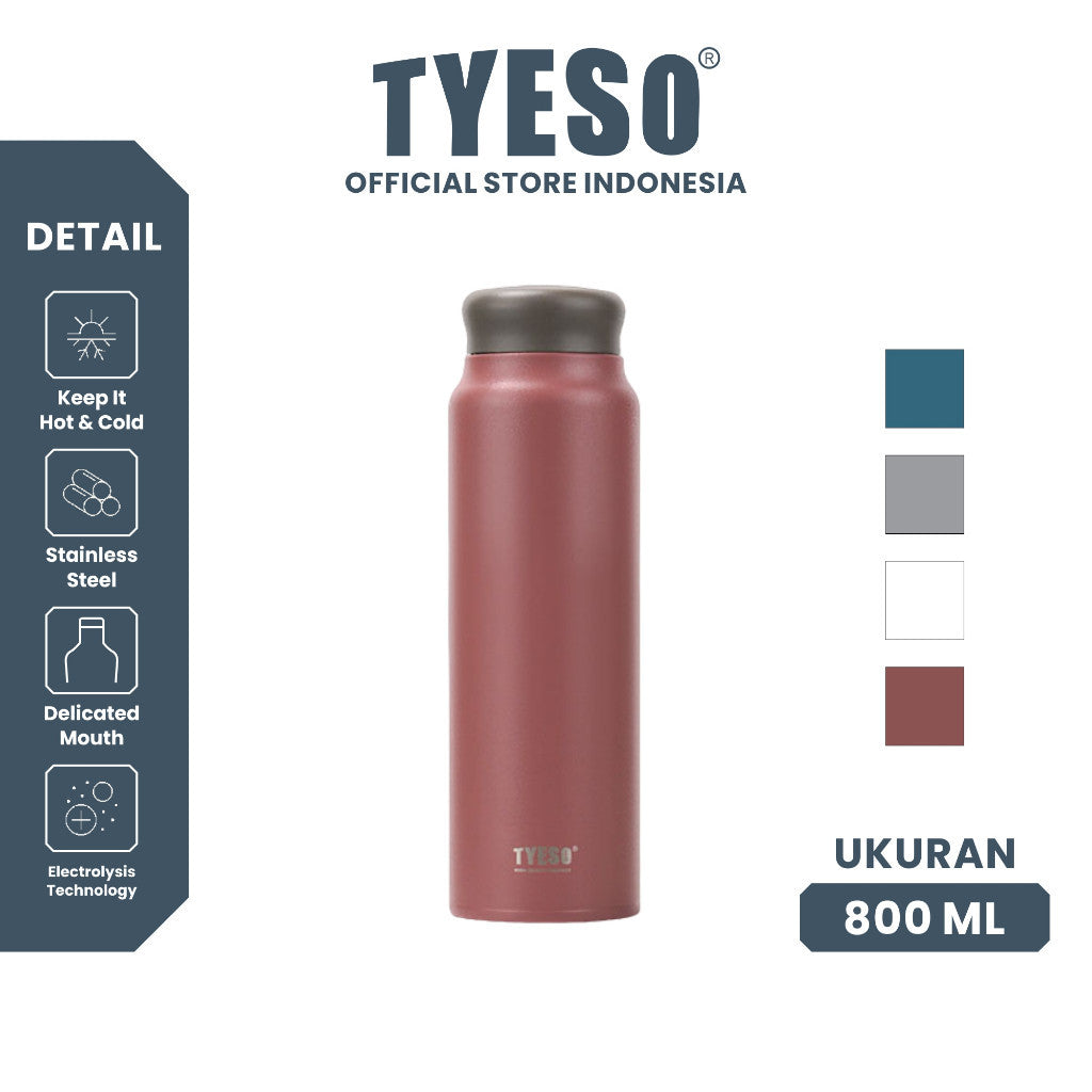 Tyeso Tumbler Botol Minum Lightweight 800mL TS-8831 Vacuum Insulated Shaker Bottle