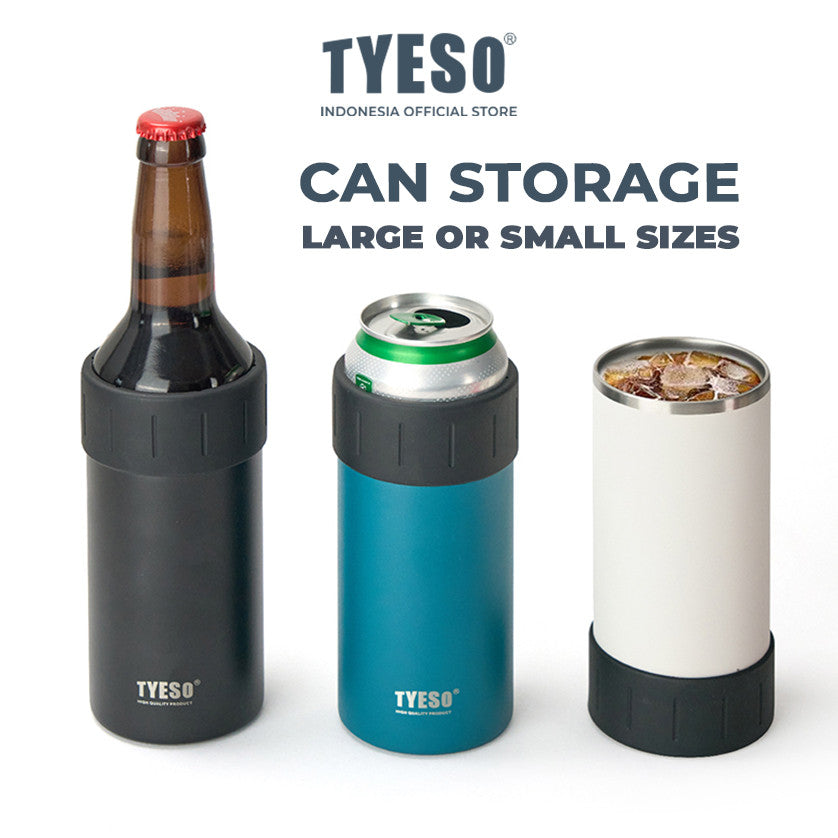 Tyeso Tumbler Table Mug Can Cooler 350ml TS-8897 Penyimpanan botol Kaleng Multifungsi