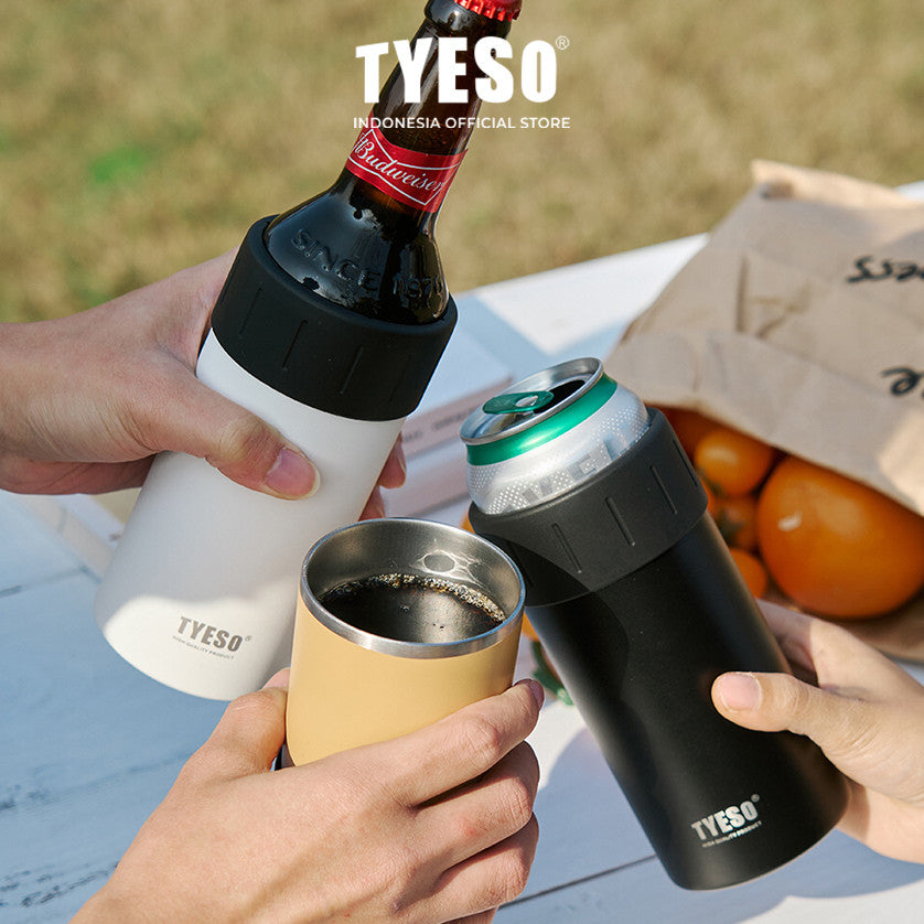 Tyeso Tumbler Table Mug Can Cooler 350ml TS-8897 Penyimpanan botol Kaleng Multifungsi