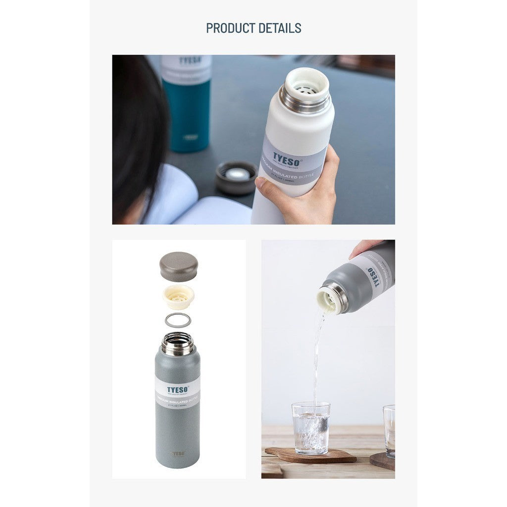Tyeso Tumbler Botol Minum Lightweight 800mL TS-8831 Vacuum Insulated Shaker Bottle