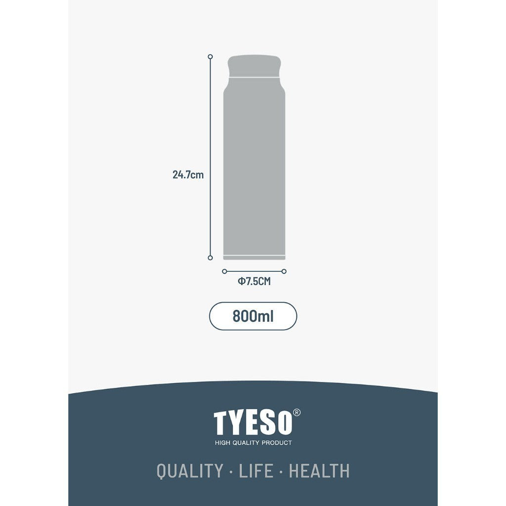 Tyeso Tumbler Botol Minum Lightweight 800mL TS-8831 Vacuum Insulated Shaker Bottle
