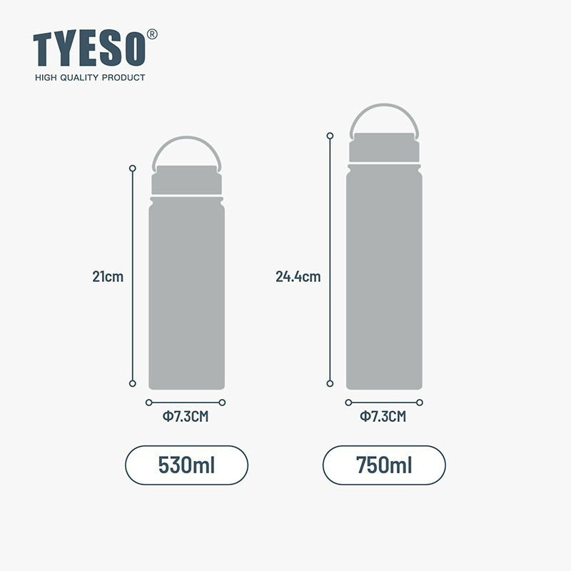 Tyeso Tumbler Minum Gradasi 530ml TS-8852 18 Oz Double Vacuum Insulated