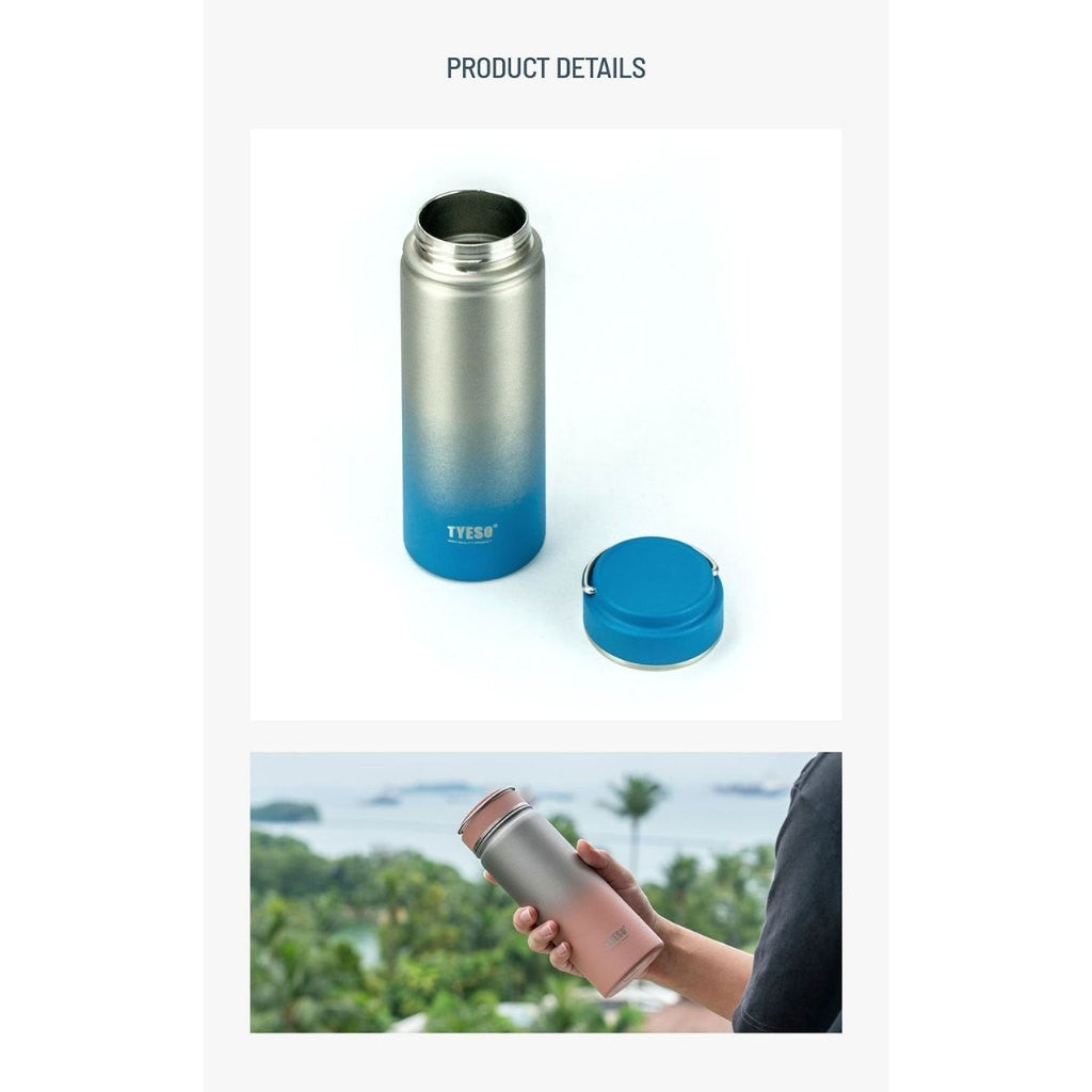 Tyeso Tumbler Botol Gradasi 750ml TS-8853 Double Vacuum Insulated Stainless Steel Tahan Panas DIngin