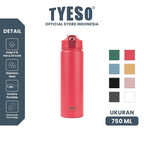 Tyeso Tumbler Botol Minum 750ml TS-8771C Stainless Steel Anti Tumpah Double Vacuum Insulated Sports