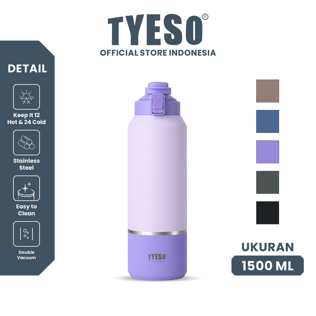 Tyeso Sport Thermos Flask 1,5 Liter Tumbler 1500 ML TS-01014 Vacuum Insulated  5O Oz