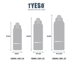 Tyeso Sport Thermos Flask 1,5 Liter Tumbler 1500 ML TS-01014 Vacuum Insulated  5O Oz