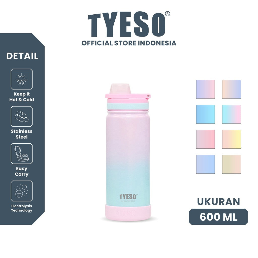 [NEW PRODUCT] Tyeso Tumbler  Vacuum Insulated 600 ml Botol Minum Sport Portable  TS-01034 BPA FREE 20 Oz