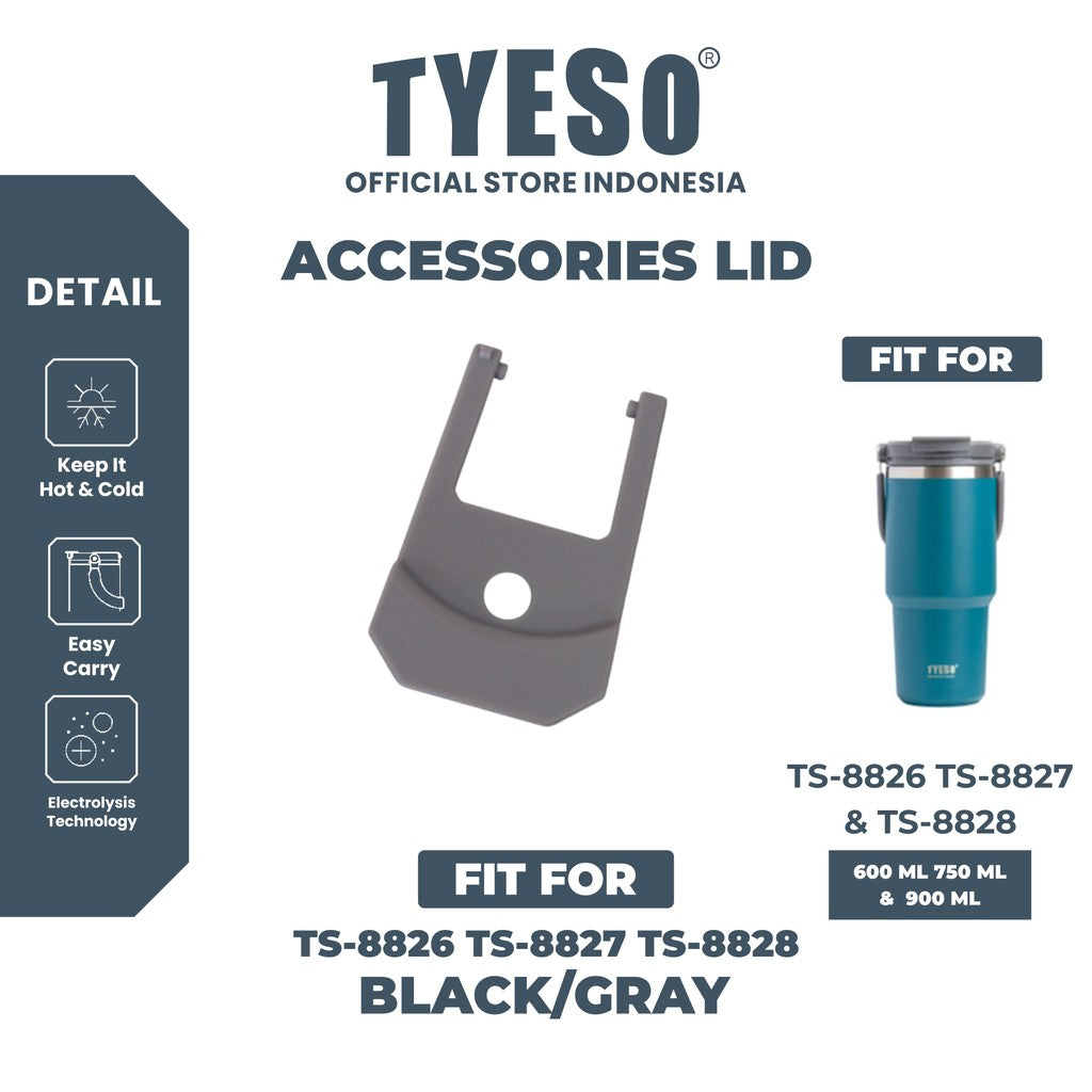 TYESO Sparepart Original Tumbler Lid Push Piece Tyeso TS-8826 - 8828 Tutup Botol Minum