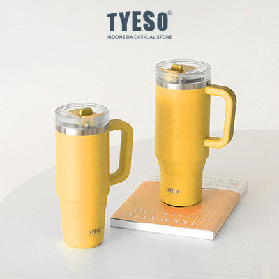 Tyeso Aura Tumbler Handle Portable Stainless Coffee cup 900 mL TS-8866 Thermos Cup Vacuum Insulated