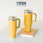 Tyeso Aura Tumbler Handle Portable Stainless Coffee cup 900 mL TS-8866 Thermos Cup Vacuum Insulated