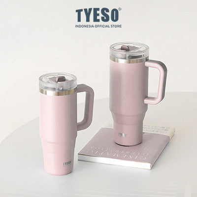 Tyeso Aura Tumbler Handle Portable Stainless Coffee cup 900 mL TS-8866 Thermos Cup Vacuum Insulated