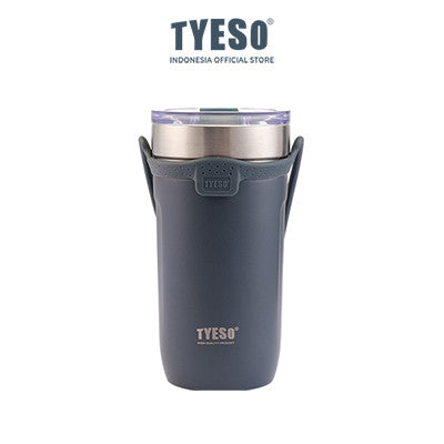 Tyeso Botol Minum Sedotan 710ml TS-8767 Tumbler Handle Silikon Cup Vacuum Insulated Stainless Steel