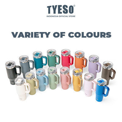 Tyeso Aura Tumbler Handle Portable Stainless Coffee cup 900 mL TS-8866 Thermos Cup Vacuum Insulated