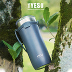 Tyeso Botol Minum Sedotan 710ml TS-8767 Tumbler Handle Silikon Cup Vacuum Insulated Stainless Steel