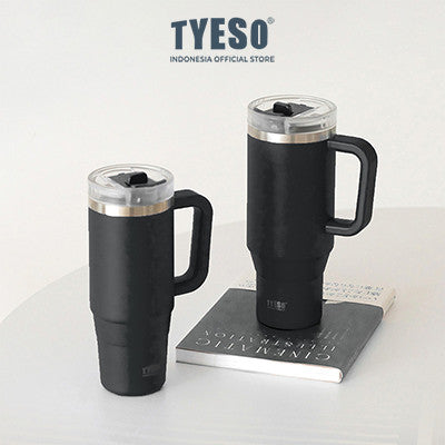 Tyeso Aura Tumbler Handle Portable Stainless Coffee cup 900 mL TS-8866 Thermos Cup Vacuum Insulated