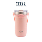 Tyeso Botol Minum Sedotan 710ml TS-8767 Tumbler Handle Silikon Cup Vacuum Insulated Stainless Steel