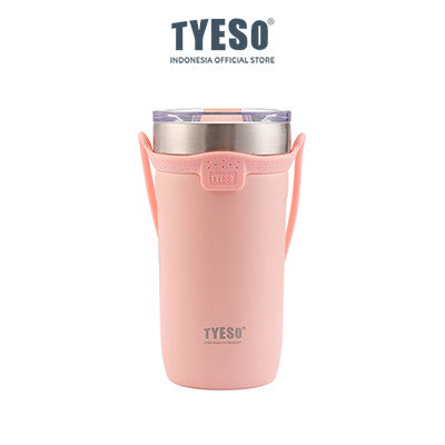 Tyeso Botol Minum Sedotan 710ml TS-8767 Tumbler Handle Silikon Cup Vacuum Insulated Stainless Steel