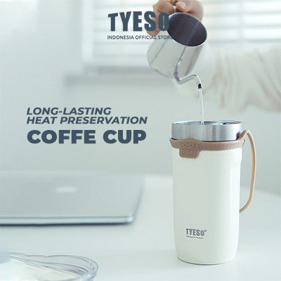 Tyeso Botol Minum Sedotan 710ml TS-8767 Tumbler Handle Silikon Cup Vacuum Insulated Stainless Steel