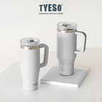 Tyeso Aura Tumbler Handle Portable Stainless Coffee cup 900 mL TS-8866 Thermos Cup Vacuum Insulated