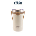 Tyeso Botol Minum Sedotan 710ml TS-8767 Tumbler Handle Silikon Cup Vacuum Insulated Stainless Steel