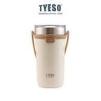Tyeso Botol Minum Sedotan 710ml TS-8767 Tumbler Handle Silikon Cup Vacuum Insulated Stainless Steel