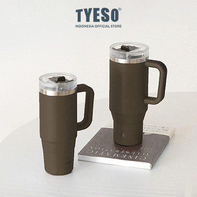 Tyeso Aura Tumbler Handle Portable Stainless Coffee cup 900 mL TS-8866 Thermos Cup Vacuum Insulated