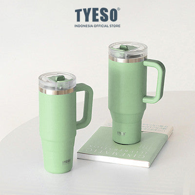 Tyeso Aura Tumbler Handle Portable Stainless Coffee cup 900 mL TS-8866 Thermos Cup Vacuum Insulated