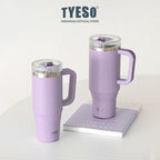 Tyeso Aura Tumbler Handle Portable Stainless Coffee cup 900 mL TS-8866 Thermos Cup Vacuum Insulated