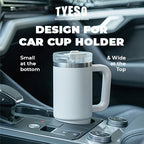Tyeso Aura Tumbler Handle Portable Stainless Coffee cup 900 mL TS-8866 Thermos Cup Vacuum Insulated
