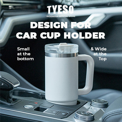 Tyeso Aura Tumbler Handle Portable Stainless Coffee cup 900 mL TS-8866 Thermos Cup Vacuum Insulated