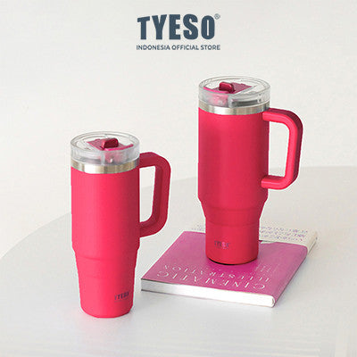 Tyeso Aura Tumbler Handle Portable Stainless Coffee cup 900 mL TS-8866 Thermos Cup Vacuum Insulated