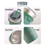 Tyeso Botol Minum Sedotan 710ml TS-8767 Tumbler Handle Silikon Cup Vacuum Insulated Stainless Steel