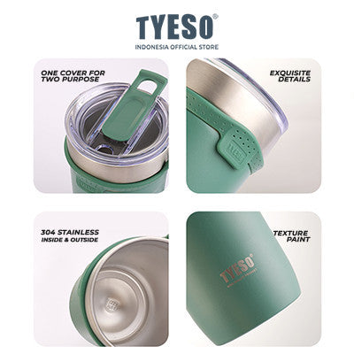 Tyeso Botol Minum Sedotan 710ml TS-8767 Tumbler Handle Silikon Cup Vacuum Insulated Stainless Steel