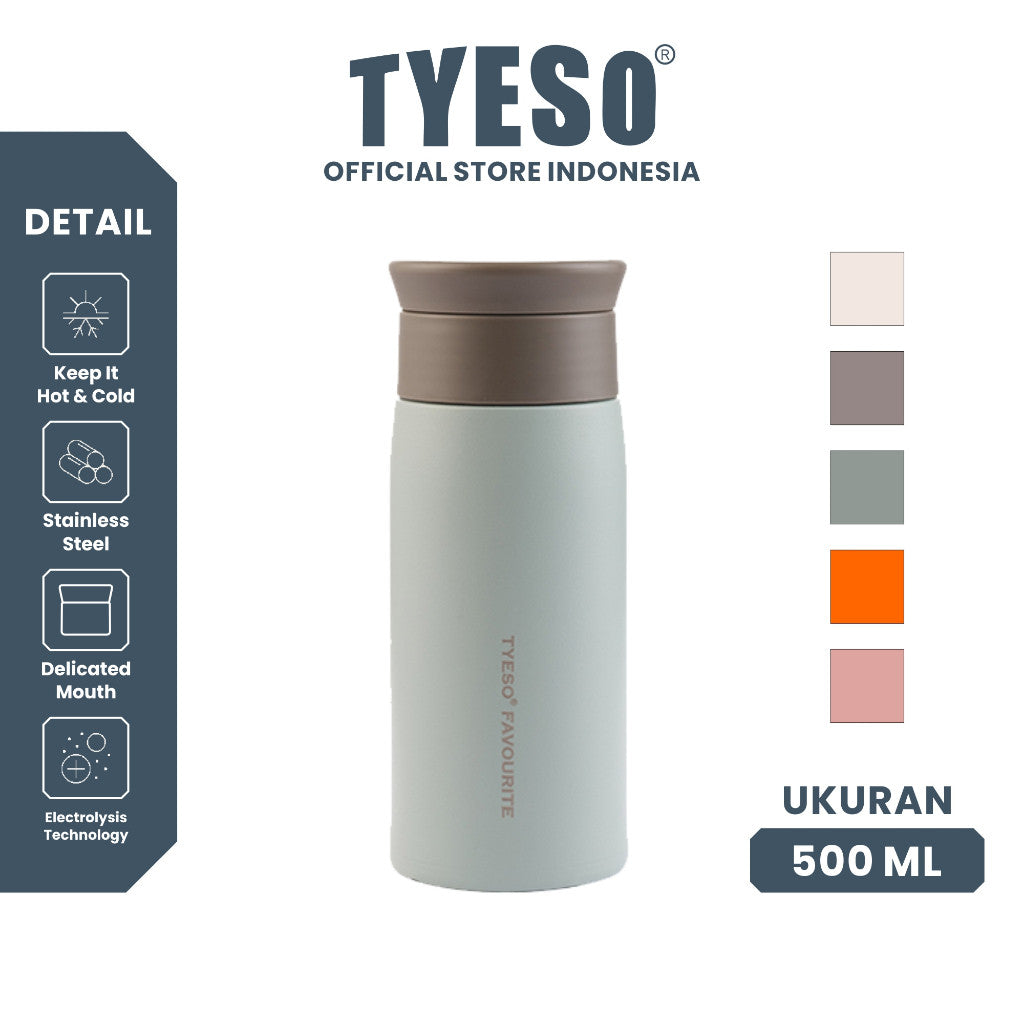 Tyeso Botol Minum 500mL TS-8730 Thermos Cup Vacuum Insulated