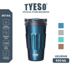 Tyeso Botol Minum Portable Shaker 500mL TS-8804 Vacuum Insulated