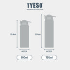 Tyeso Tumbler Botol Minum 750ml TS-01061 Stainless Steel Anti Tumpah Double Vacuum Insulated Sports