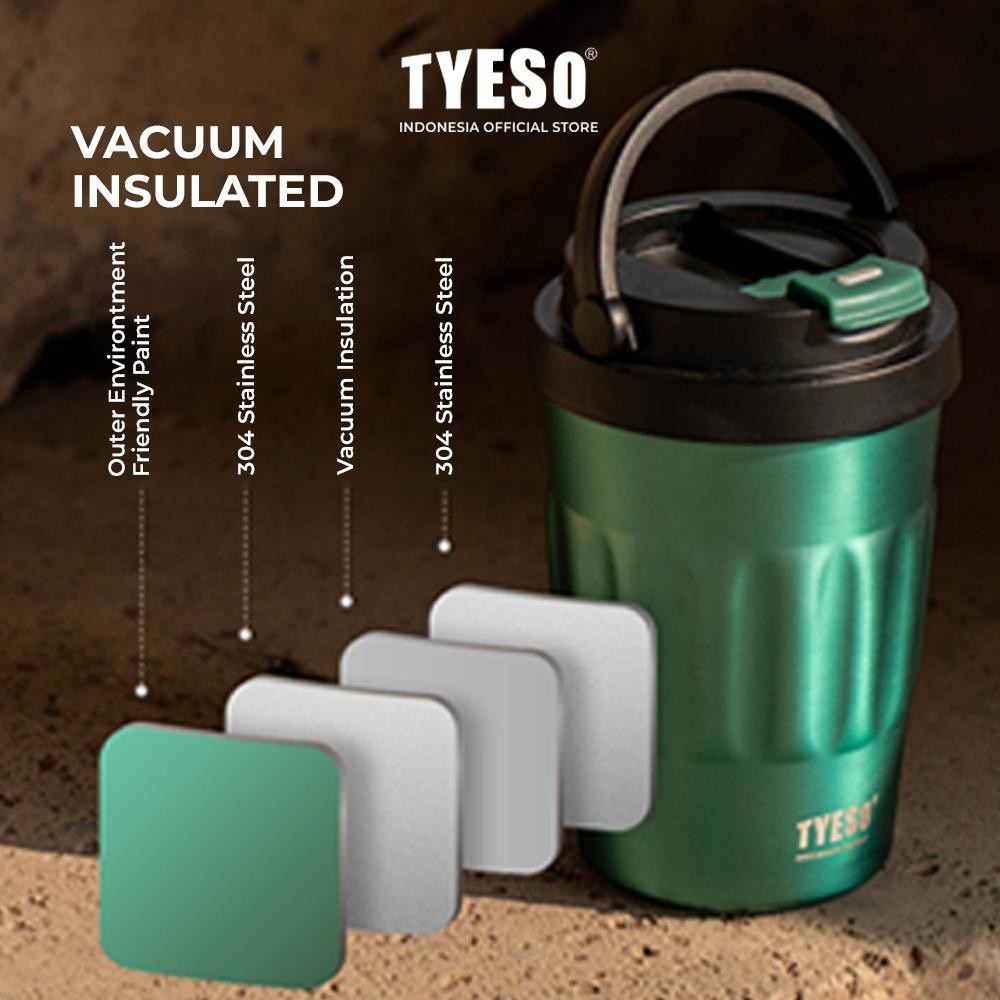 Tyeso Botol Minum Portable Shaker 500mL TS-8804 Vacuum Insulated
