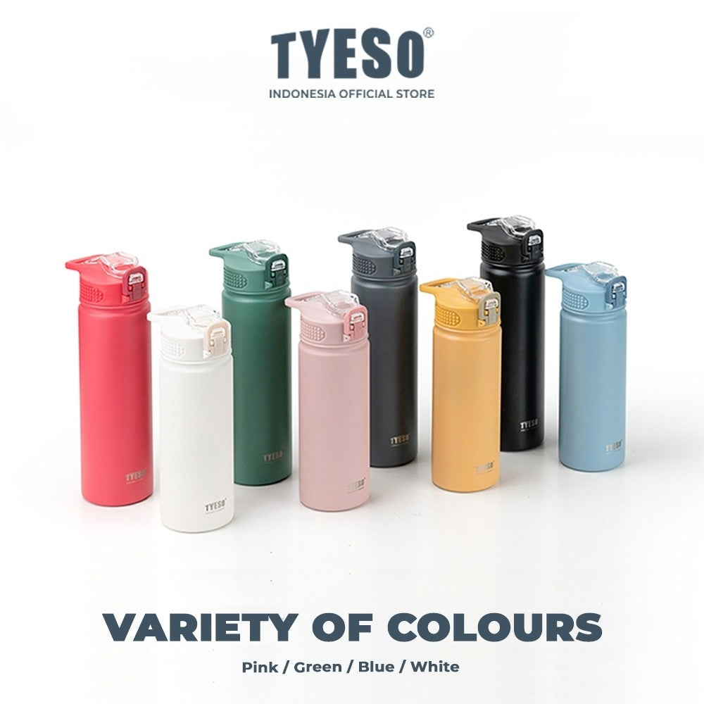 Tyeso Tumbler Botol Minum 750ml TS-01061 Stainless Steel Anti Tumpah Double Vacuum Insulated Sports
