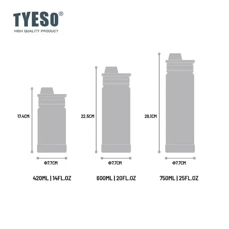 [NEW PRODUCT] Tyeso Tumbler Vacuum Insulated 750 ml Botol Minum Sport Portable TS-01057 BPA FREE 25 Oz